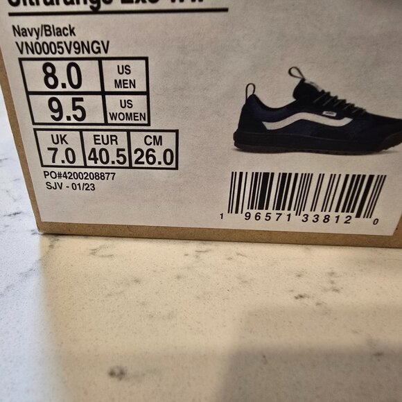 Vans Ultrarange Exo MTE-1 Skateboarding Navy / Black SZ 8 MENS Shoes NEW R - Picture 9 of 9